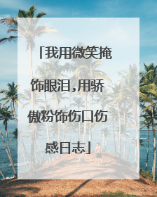 我用微笑掩饰眼泪,用骄傲粉饰伤口伤感日志