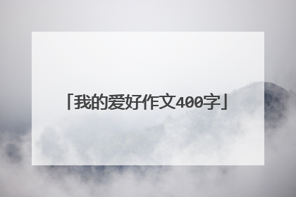 我的爱好作文400字