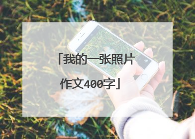 我的一张照片作文400字