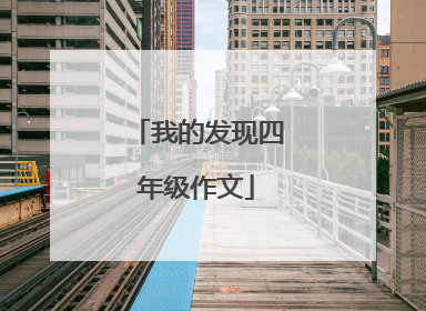 我的发现四年级作文
