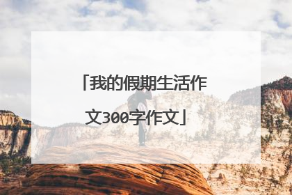 我的假期生活作文300字作文