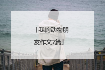 我的动物朋友作文7篇