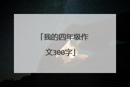 我的四年级作文300字