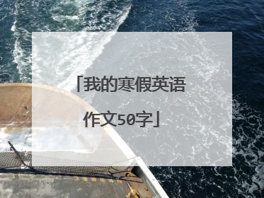 我的寒假英语作文50字