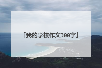我的学校作文300字