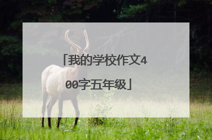 我的学校作文400字五年级