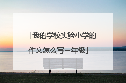 我的学校实验小学的作文怎么写三年级