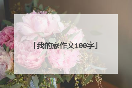 我的家作文100字