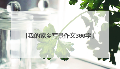 我的家乡写景作文300字