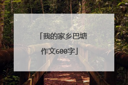 我的家乡巴塘作文600字