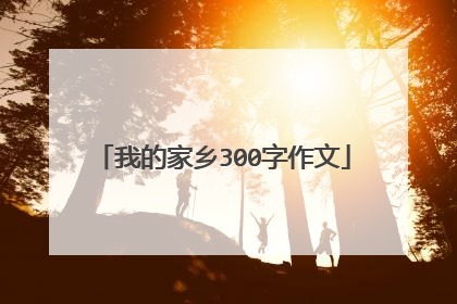 我的家乡300字作文