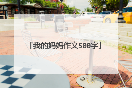 我的妈妈作文500字