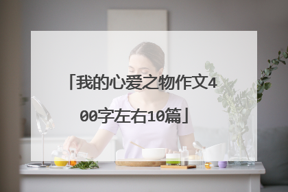 我的心爱之物作文400字左右10篇