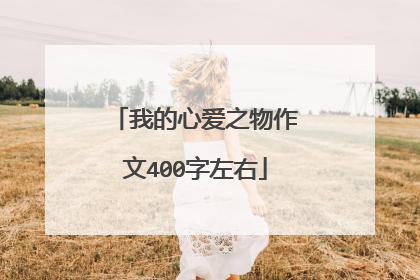 我的心爱之物作文400字左右
