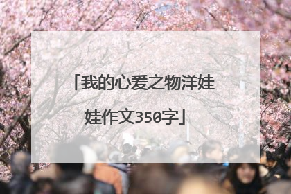 我的心爱之物洋娃娃作文350字