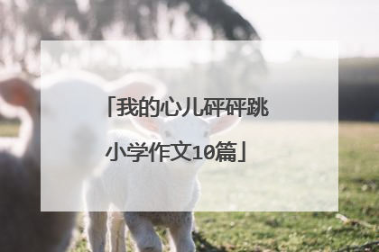 我的心儿砰砰跳小学作文10篇