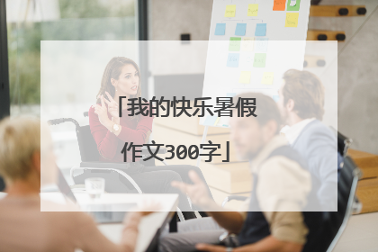 我的快乐暑假作文300字