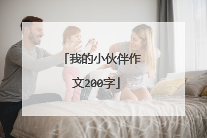 我的小伙伴作文200字