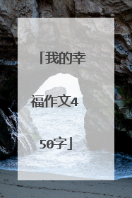 我的幸福作文450字