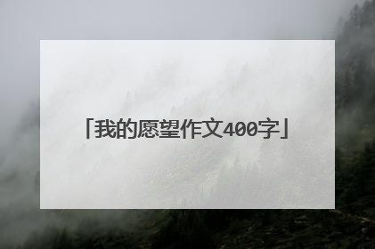 我的愿望作文400字