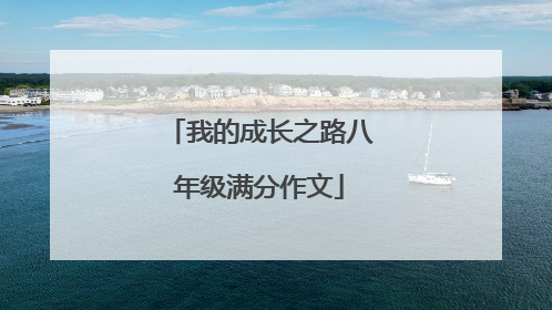 我的成长之路八年级满分作文