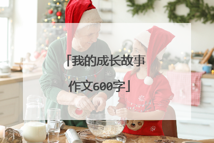 我的成长故事作文600字