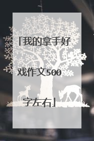 我的拿手好戏作文500字左右