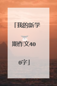 我的新学期作文400字