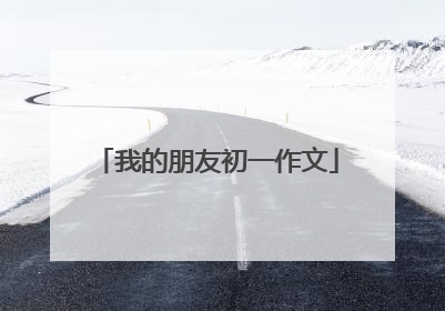 我的朋友初一作文