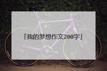 我的梦想作文200字