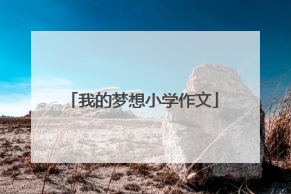 我的梦想小学作文