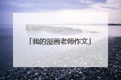 我的漫画老师作文