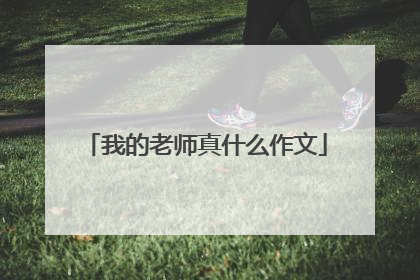 我的老师真什么作文