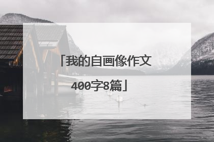 我的自画像作文400字8篇
