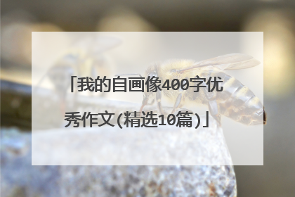 我的自画像400字优秀作文(精选10篇)