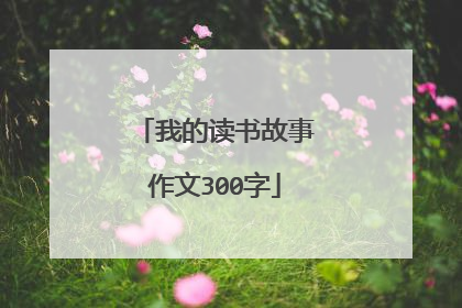 我的读书故事作文300字