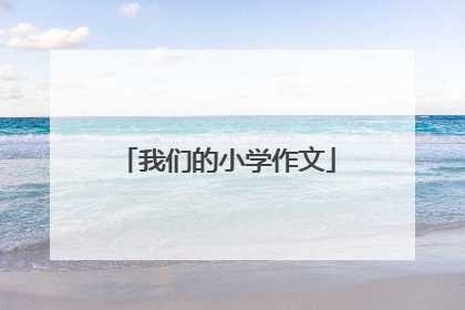 我们的小学作文