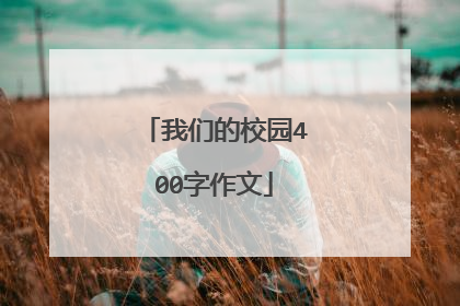我们的校园400字作文