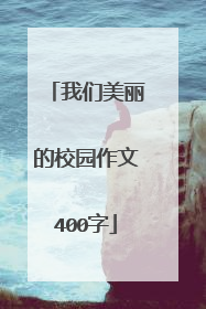 我们美丽的校园作文400字