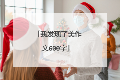 我发现了美作文600字