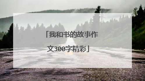我和书的故事作文300字精彩