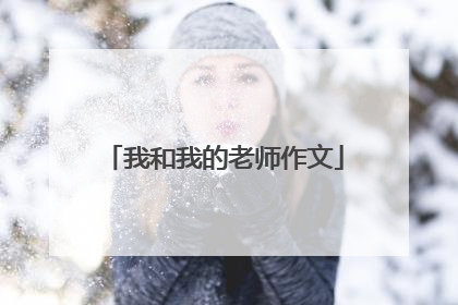 我和我的老师作文
