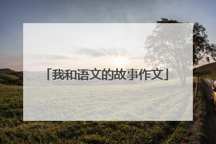 我和语文的故事作文