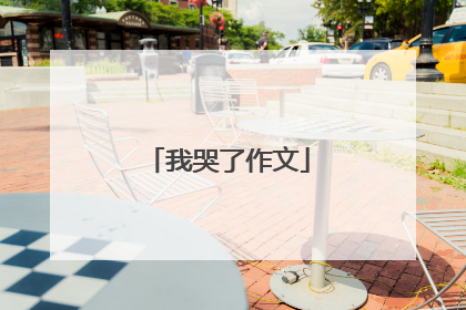 我哭了作文