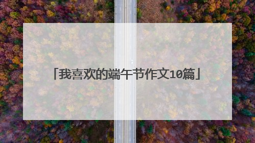 我喜欢的端午节作文10篇