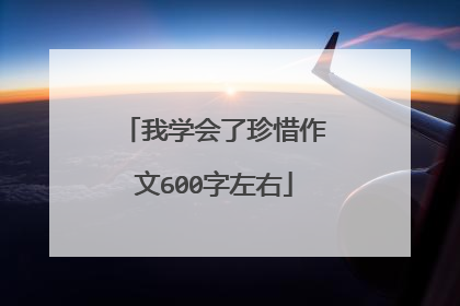 我学会了珍惜作文600字左右