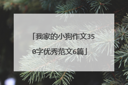 我家的小狗作文350字优秀范文6篇