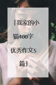 我家的小猫400字优秀作文5篇