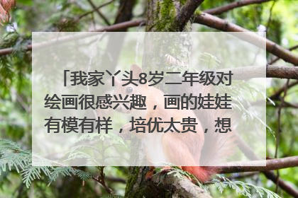 我家丫头8岁二年级对绘画很感兴趣,画的娃娃有模有样,培优太贵,想买些儿童绘画启蒙教材自己教?呵呵!
