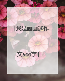 我是画画迷作文500字